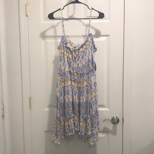 Scoop Ruffle Short Hem Dress